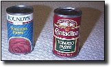 Two Tomato Paste Cans
